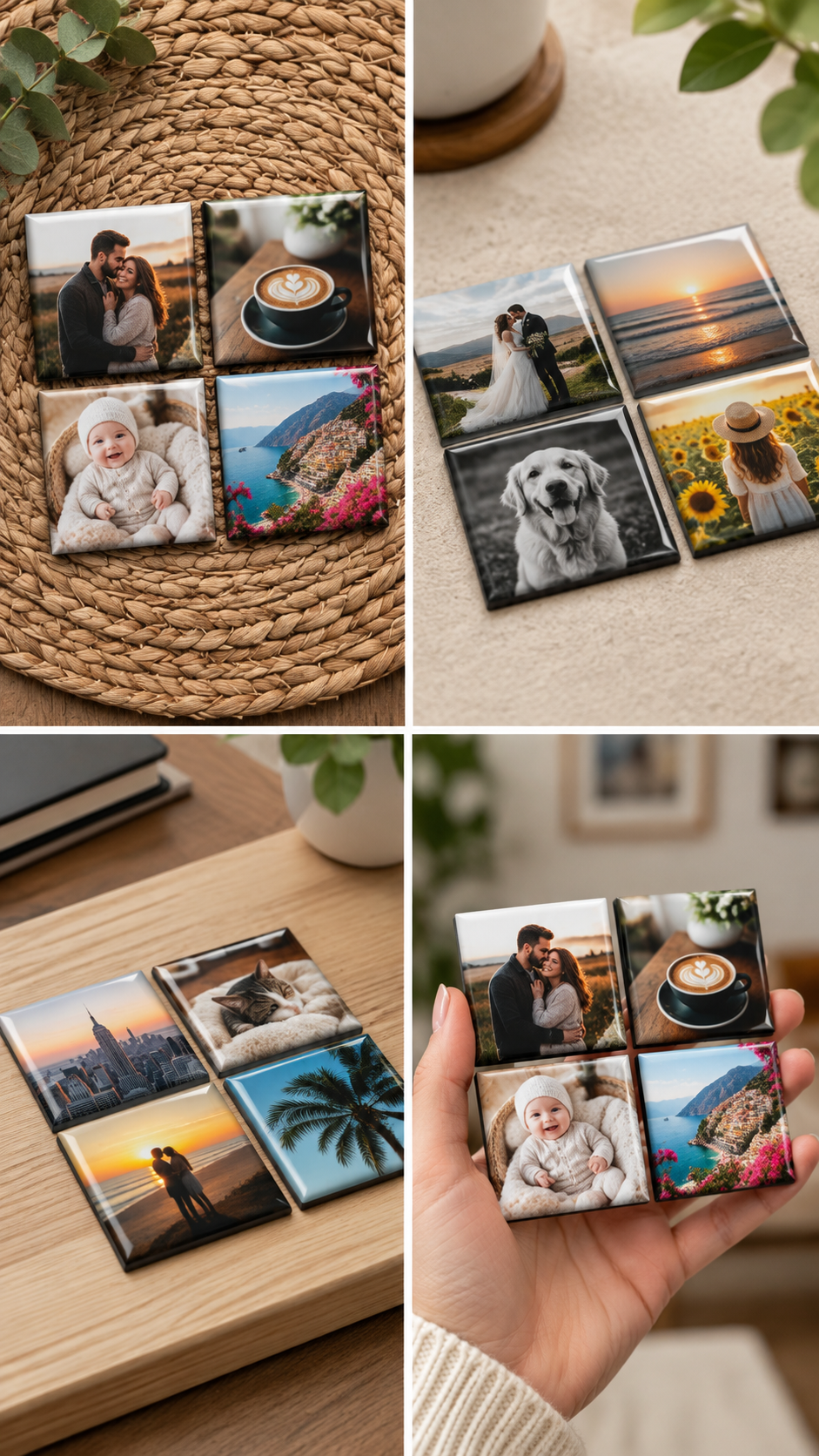 Custom Photo Magnets – Set of 4